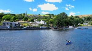 Scenic West Cork Lagoon Water with Kayak
