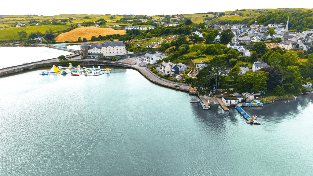 Aerial view of Rosscarbery Lagoon in West Cork